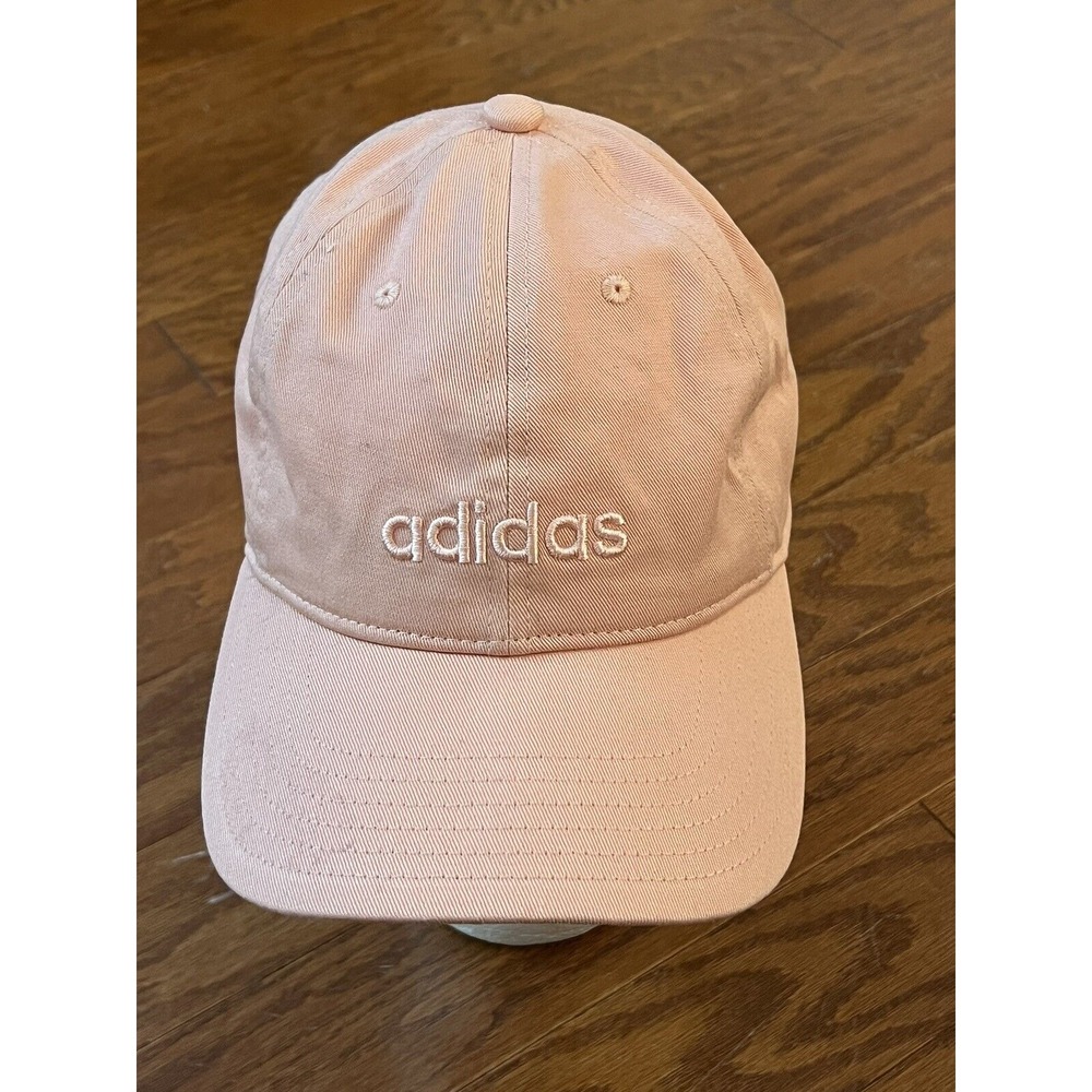 Women's Adidas Climalite Pink Hat Cap Hook & Loop Adjustable Strapback VGC!